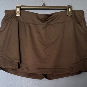 tek gear Black Athletic Skort with Built-In Shorts NWOT